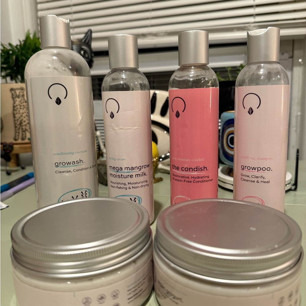 Haircare Set - Pink, White, Silver